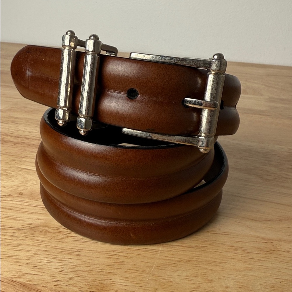 Brown Leather Men's călé belt size 36
